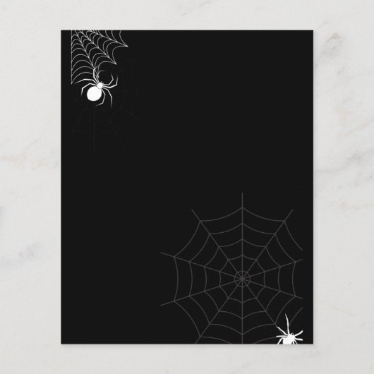 Budget Halloween partijuitnodiging Flyer (Achterkant)