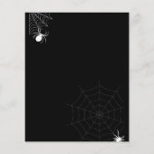 Budget Halloween party call Flyer (Achterkant)