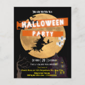 Budget Halloween party call Flyer (Voorkant)