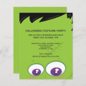 BUDGET Halloween Party Cute Green Frankenstein (Voorkant / Achterkant)
