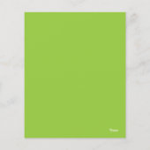 BUDGET Halloween Party Cute Green Frankenstein (Achterkant)