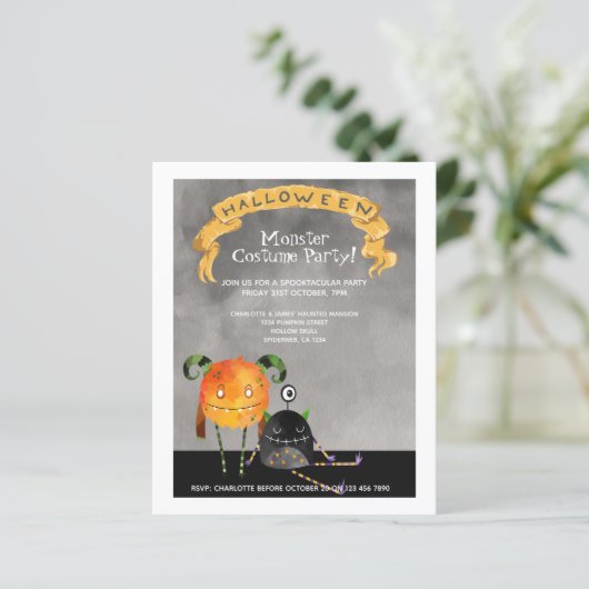BUDGET Halloween Party Cute Monsters (Staand voorkant)