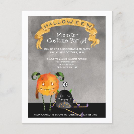 BUDGET Halloween Party Cute Monsters (Voorkant)