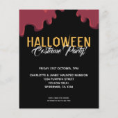 BUDGET Halloween Party - Gepland - Tijd (Achterkant)