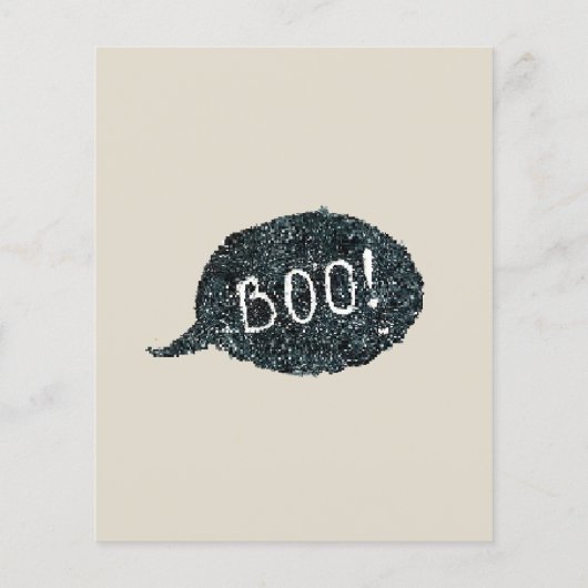 Budget Halloween party grappige Uitnodiging Flyer (Achterkant)