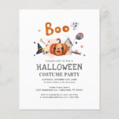Budget Halloween Pumpkin Costume Party Invitation (Voorkant)