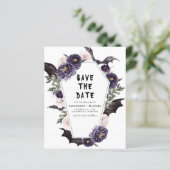 Budget Halloween Save the Date Gothic Wedding (Staand voorkant)