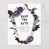 Budget Halloween Save the Date Gothic Wedding (Voorkant)
