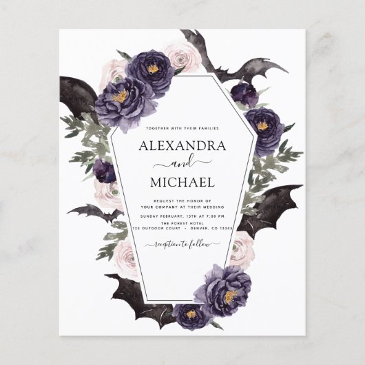 Budget Halloween Wedding Autumn Herfst Donk Flyer (Voorkant)