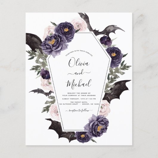 Budget Halloween Wedding Autumn Herfst Donk Flyer (Voorkant)