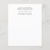Budget Halloween Wedding Invitation Flyer (Achterkant)