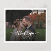 Budget Hand-Lettered Wedding Foto Dank u (Voorkant)