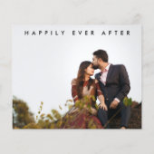 Budget Hand Lettering Foto Weddenschap Bedankt (Achterkant)