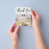 Budget Hand Lettering Foto Weddenschap Hartelijk d Flyer (Hand)