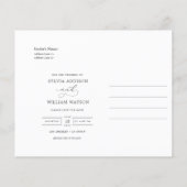 Budget Hand Lettering Photo Wedding Save the Date (Achterkant)