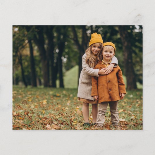 Budget Handgeschreven familienaam 2 Foto Vakantie (Achterkant)