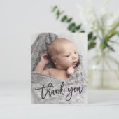 Budget Handgeschreven Foto Baby Hartelijk dank (Staand voorkant)