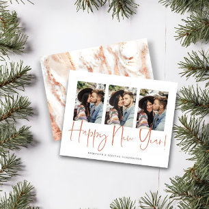 Budget Handgeschreven Nieuwjaar Roos Gold Marble