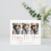 Budget Handgeschreven Nieuwjaar Roos Gold Marble (Staand voorkant)