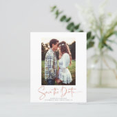 BUDGET Handgeschreven Roos Gold Marble Opslaan Dat (Staand voorkant)