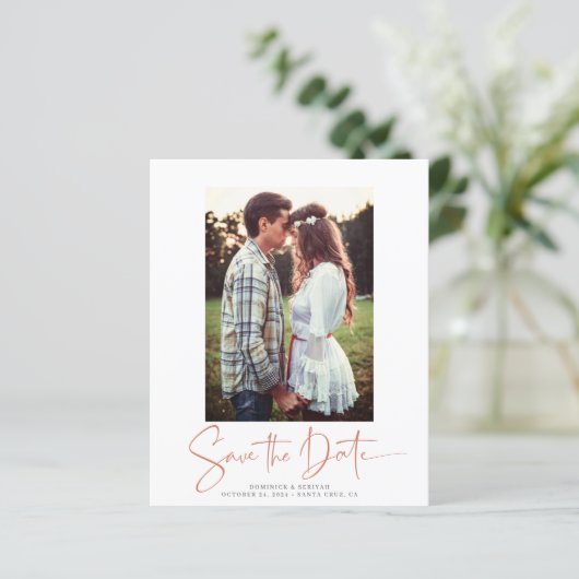 BUDGET Handgeschreven Roos Gold Marble Opslaan Dat (Staand voorkant)