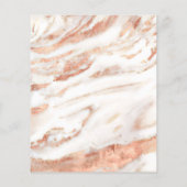 BUDGET Handgeschreven Roos Gold Marble Opslaan Dat (Achterkant)