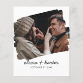 BUDGET Handgeschreven Script Geborsteld Foto Bruil (Achterkant)