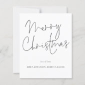 Budget Handgeschreven stijl Vrolijk kerstfeest Kaa (Voorkant)