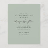 Budget Handwrite Name Photo Graduparty (Achterkant)