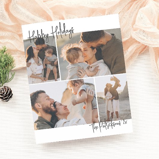 Budget Handwriting 4 Multi-Photo Kerstfeestdag