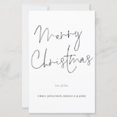 Budget Handwriting Script Merry Kerstmis Kaart (Voorkant)