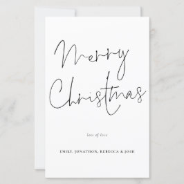 Budget Handwriting Script Merry Kerstmis Kaart
