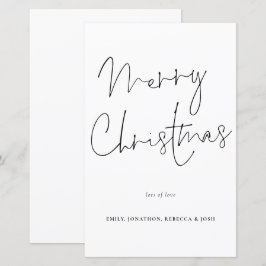 Budget Handwriting Script Merry Kerstmis Kaart