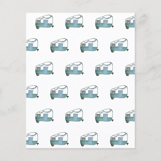 Budget Happy Camper Camping Bedankt Verjaardag (Achterkant)