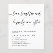 Budget Happy Ever Na Post Bruiloft Brunch (Voorkant)