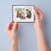 Budget Happy Holiday Pset Moderne 2-fotokaart Flyer (Hand)