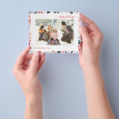 Budget Happy Holiday Red Script Foto Moderne Kaart (Hand)