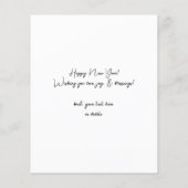 Budget Happy Nieuwjaar minimalistische foto 4 Vert (Achterkant)