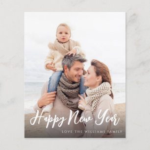 Budget Happy Nieuwjaar minimalistische foto 4 Vert Flyer