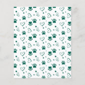 Budget Happy Pawholidays Custom Pet Dog Holiday Ka (Achterkant)