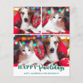 Budget Happy Pawholidays Custom Pet Dog Holiday Ka (Voorkant)
