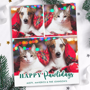 Budget Happy Pawholidays Custom Pet Dog Holiday Ka