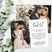 Budget Hart Foto Bruiloft Dank u Script Flyer