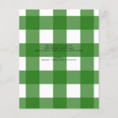 BUDGET Hart Groen Vrolijk Script Foto Kerstmis (Achterkant)