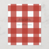 BUDGET Hart Rood Vrolijk Script Foto Kerstmis (Achterkant)