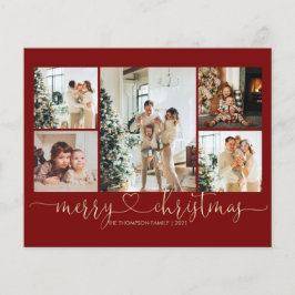 BUDGET Hart Script Gold Red Christmas 5 Foto