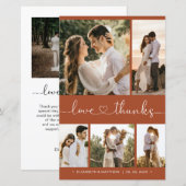 Budget hartscript Foto bruiloft Hartelijk dank (Voorkant / Achterkant)