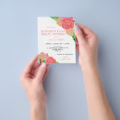 Budget Hawaiian Luau Tropical Vrijgezellenfeest Flyer (Hand)