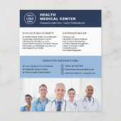 Budget Healthcare Clinic Doctor Logo QR Code Flyer (Voorkant)