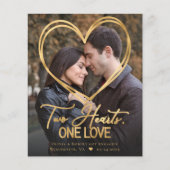 Budget Heart 2 Aankondiging van het Foto Verloving (Voorkant)